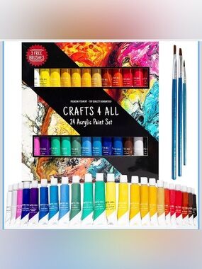 Crafts 4 All 24-Color Acrylic Paint Set — Multicolor